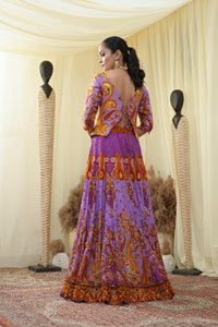 Jacket cal top , embroidered Lehenga set