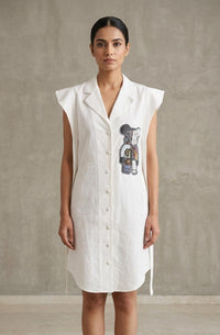 Shirt dress linen ( street wear | Resort wear )