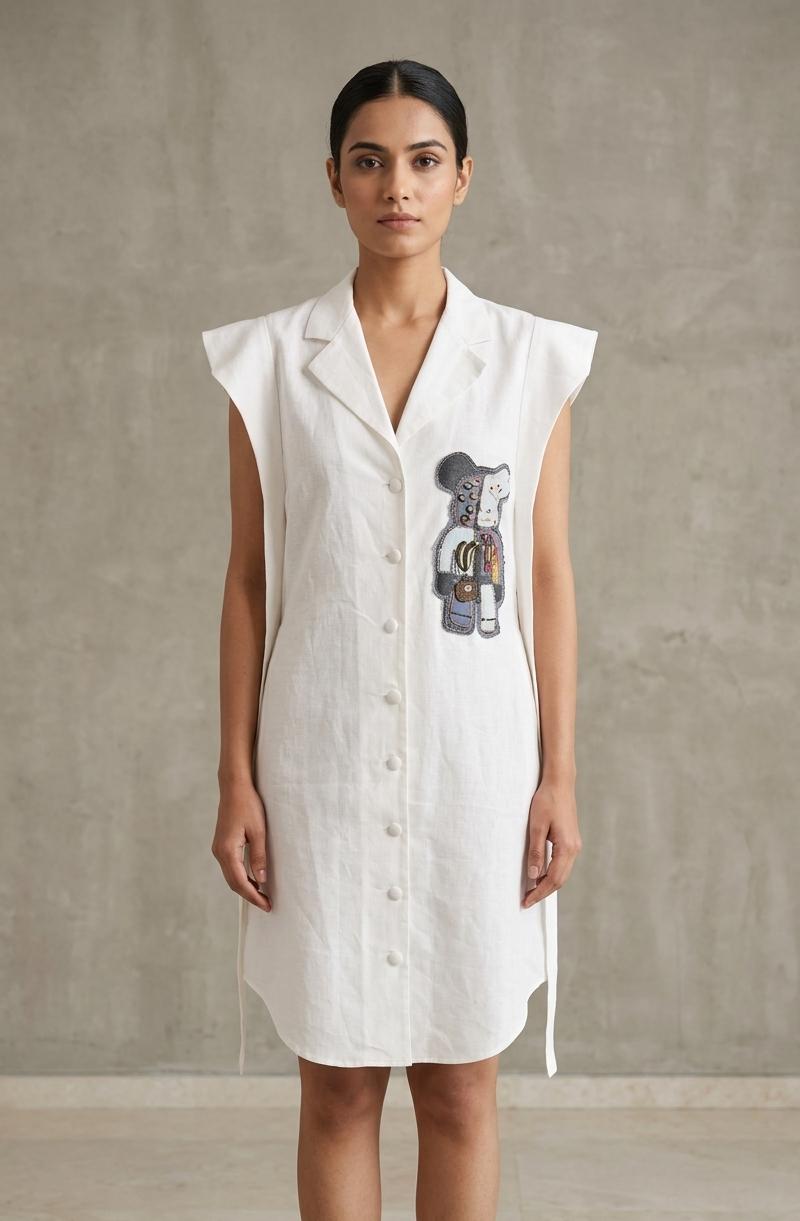 Shirt dress linen ( street wear | Resort wear )