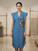 Shirt dress denim cotton  ( street wear | Resort wear )