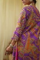 Front open long jacket cal top , embroidered Lehenga set