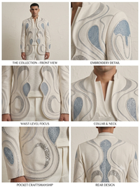 Crochet carnival p Blue embellished