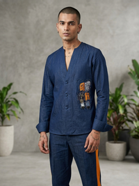 Teddy embellish co-ord men street wear