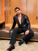 Harshwardhan rane drape shirt and pants in Ankur j