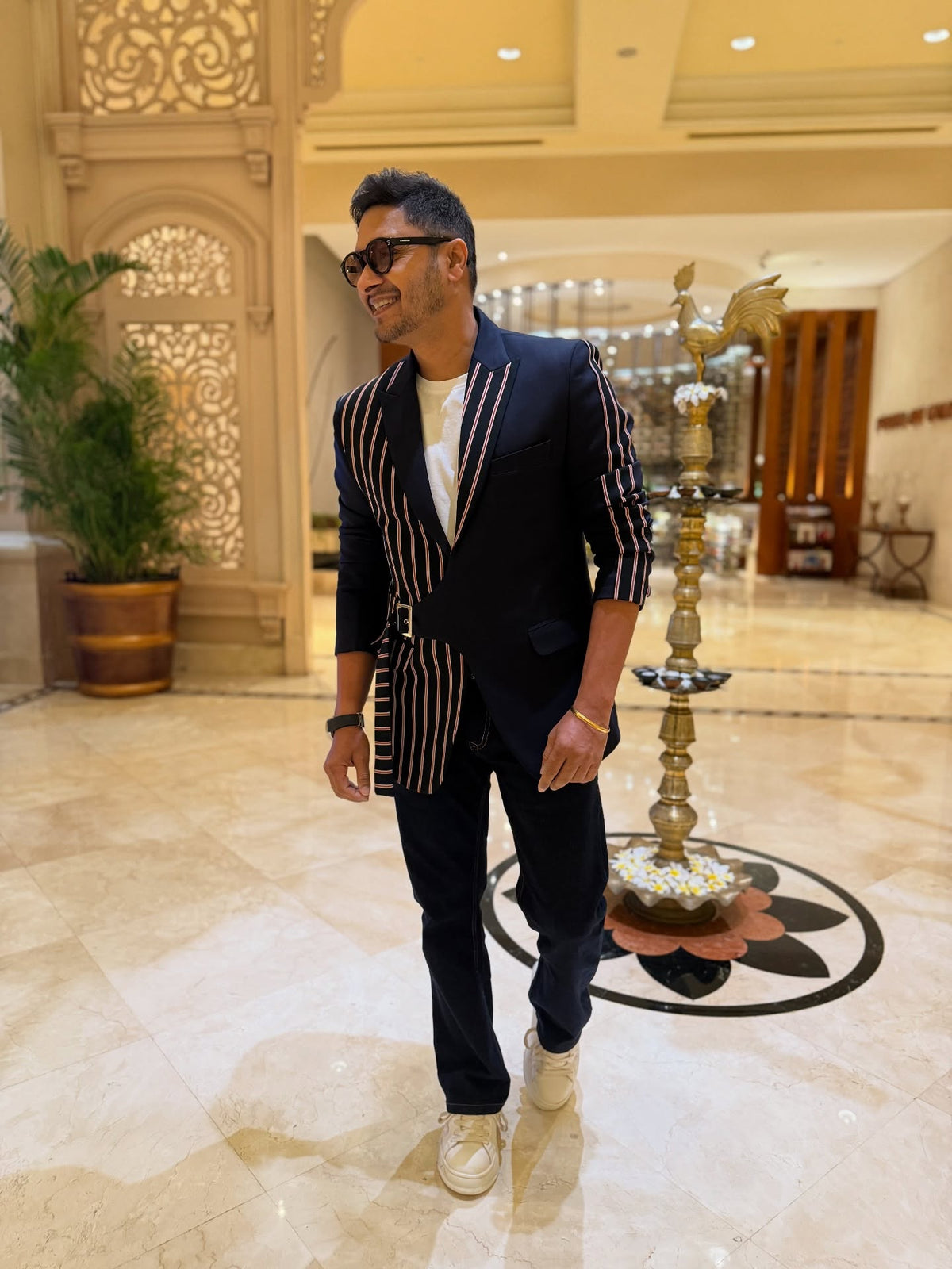 Shreyas Talpade striped blazer