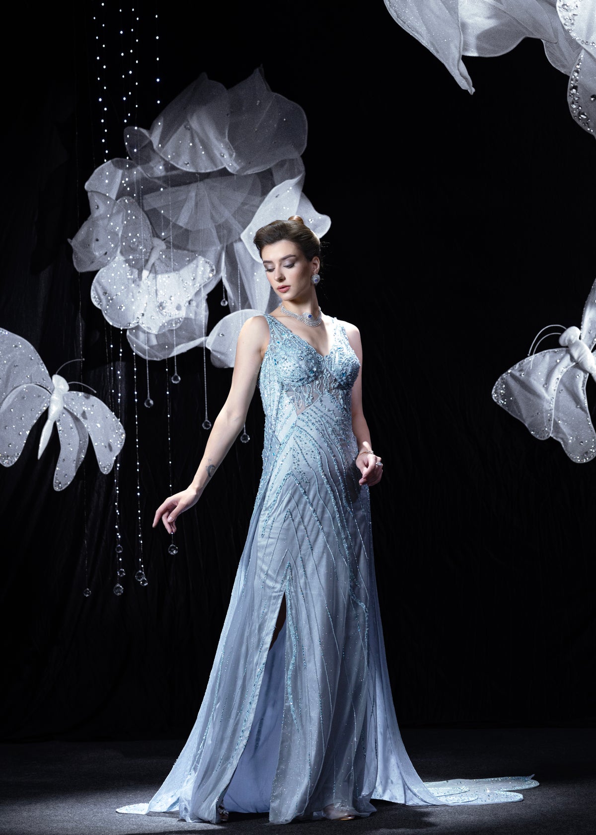 Midnight blue gown