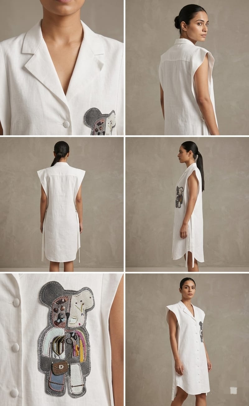 Shirt dress linen ( street wear | Resort wear )