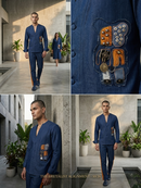 Teddy embellish co-ord men street wear