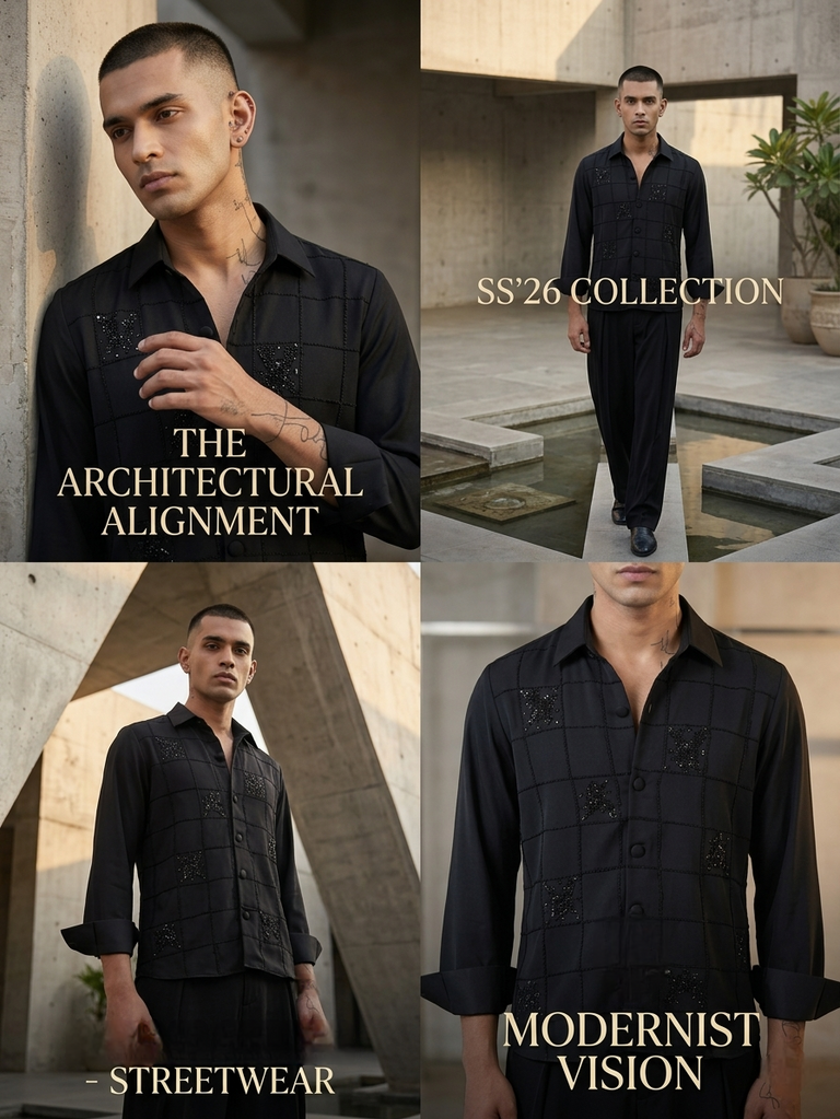 Noir co-ord men party wear