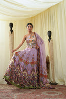 Gota embroided corset top , embroidered Lehenga set and dupatta