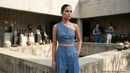 Co-ord wired mesh top with ballon strap pants  ( street wear | Resort wear )