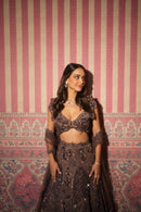 Berry lehenga ethnowave