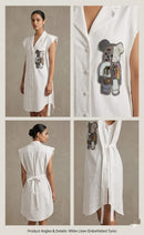 Shirt dress linen ( street wear | Resort wear )