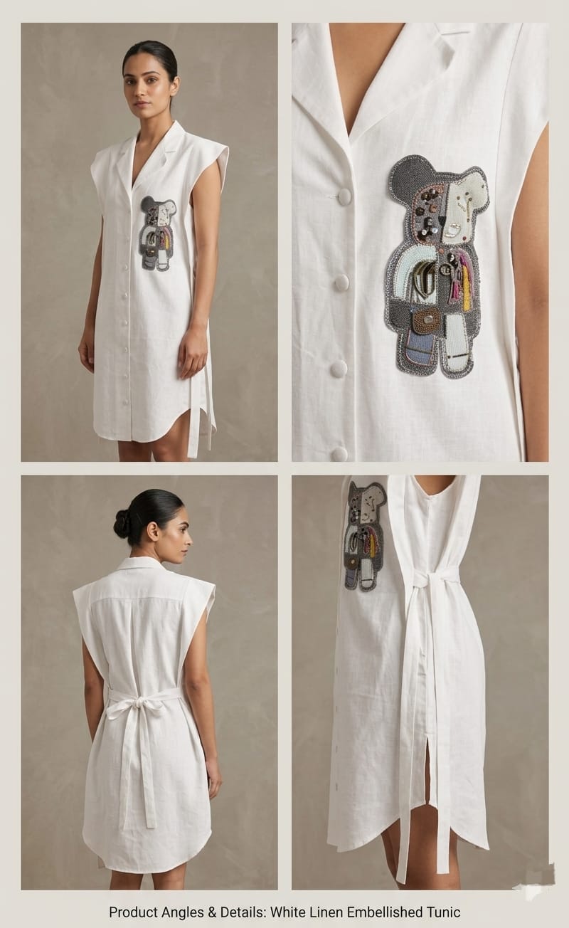 Shirt dress linen ( street wear | Resort wear )