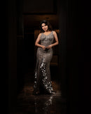 Iswarya menon in Midnight silver gown