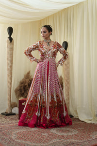 Mirror anarkali , flared Lehenga set and embroidery dupatta