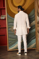 Dual colour shacket with shirt and trouser