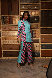 MULTICOLOR PRINTED CO-ORD SET