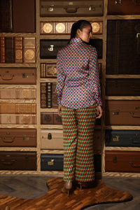 MULTICOLOUR PRINTED SHIRT AND PANTS