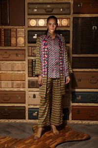 MULTICOLOUR PRINTED SHIRT AND PANTS