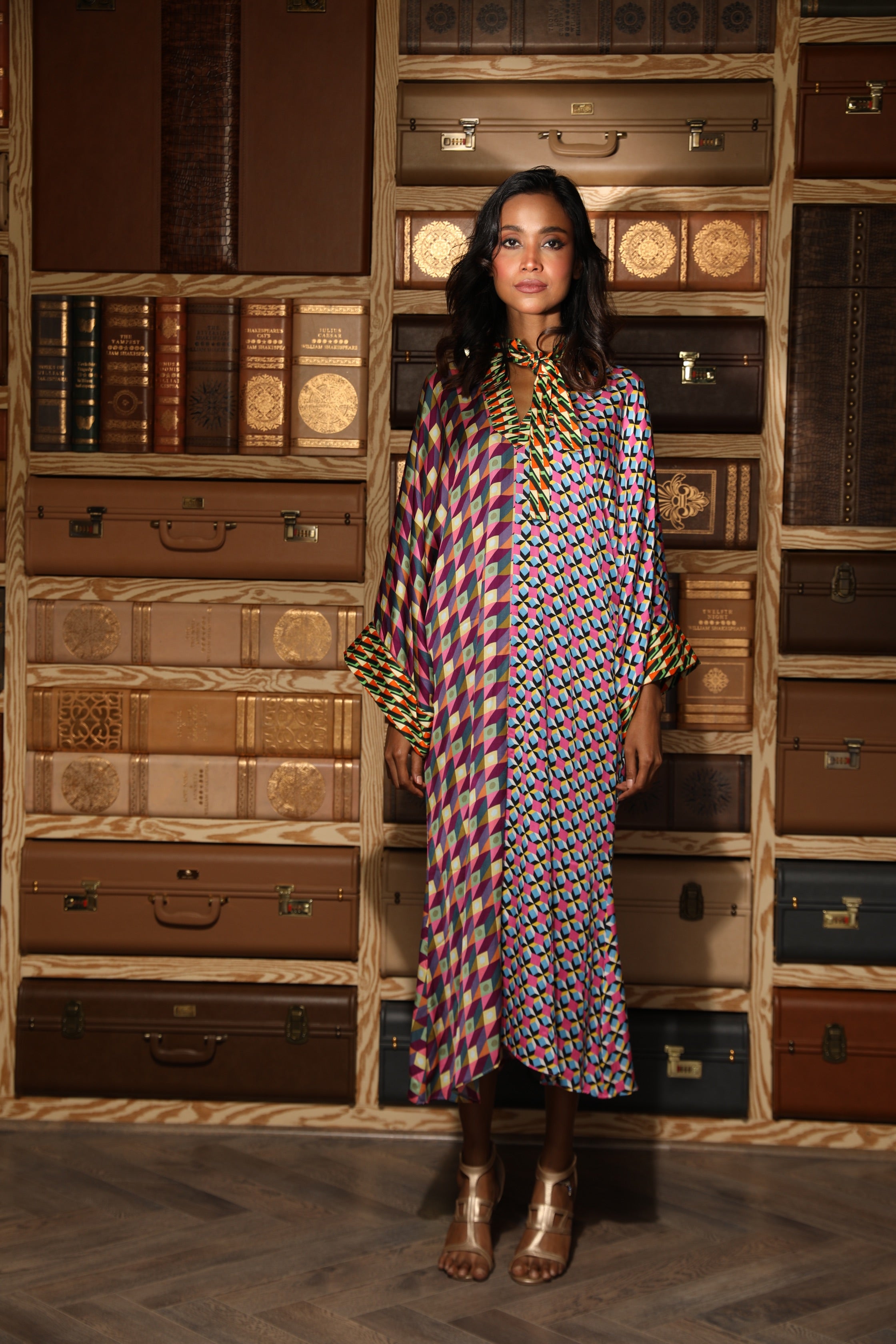 MULTICOLOUR PRINTED DRESS