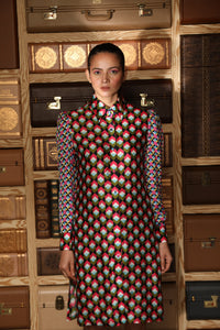 MULTICOLOUR PRINTED DRESS