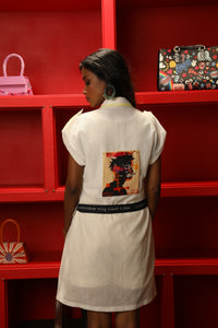 DROP OVERLAY WHITE SHACKET WITH SHIRT