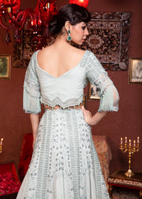 DAY CYAN LEHENGA