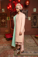 AWADH BURNT PEACH SHERWANI