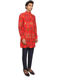 Short kurta rouge