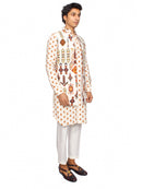 Open waistcoat with kurta and pants