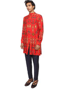 Short kurta rouge