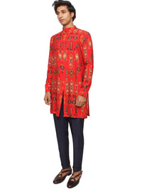 Short kurta rouge