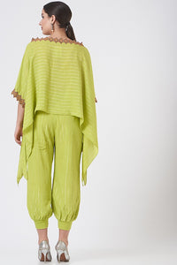 Lurex kaftan with jogger pants