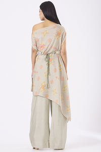 Grey print kaftan isdus