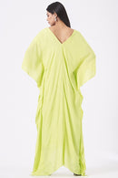 Lurex lemon kaftan