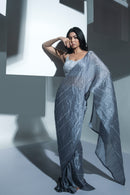 Aakrit midnight drape saree