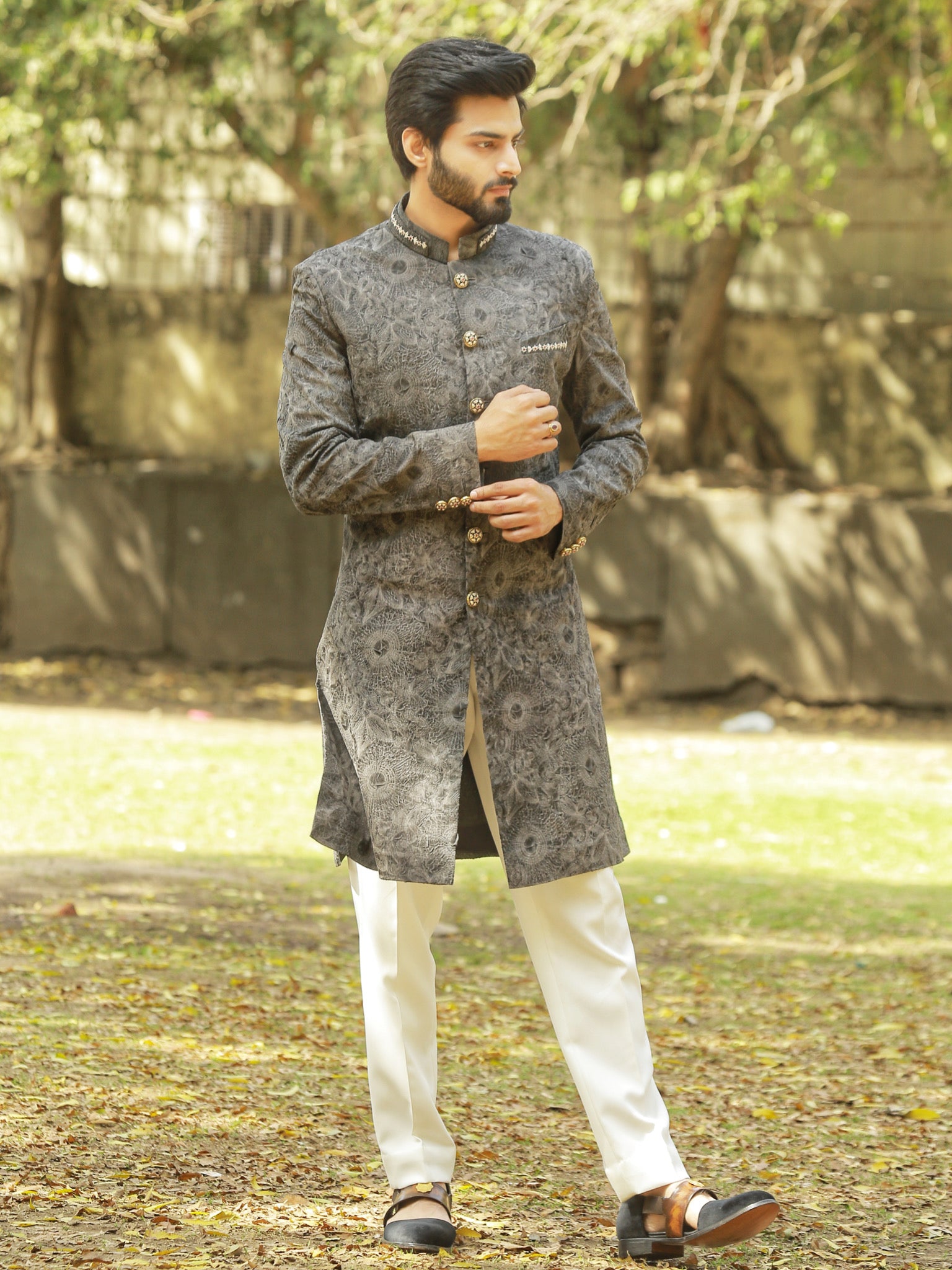 Marble crush ind-western set