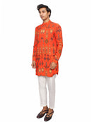 Short kurta plum