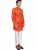 Short kurta plum