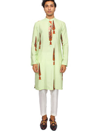 Mint (EMBROIDED)kurta with pants