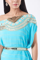 Isdus classic kaftan blue