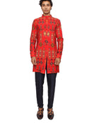 Short kurta rouge