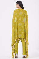 cape kaftan with bagger pants