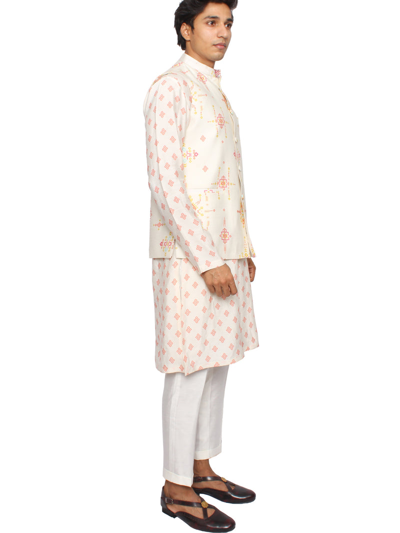 waistcoat anandam with kurta and pants